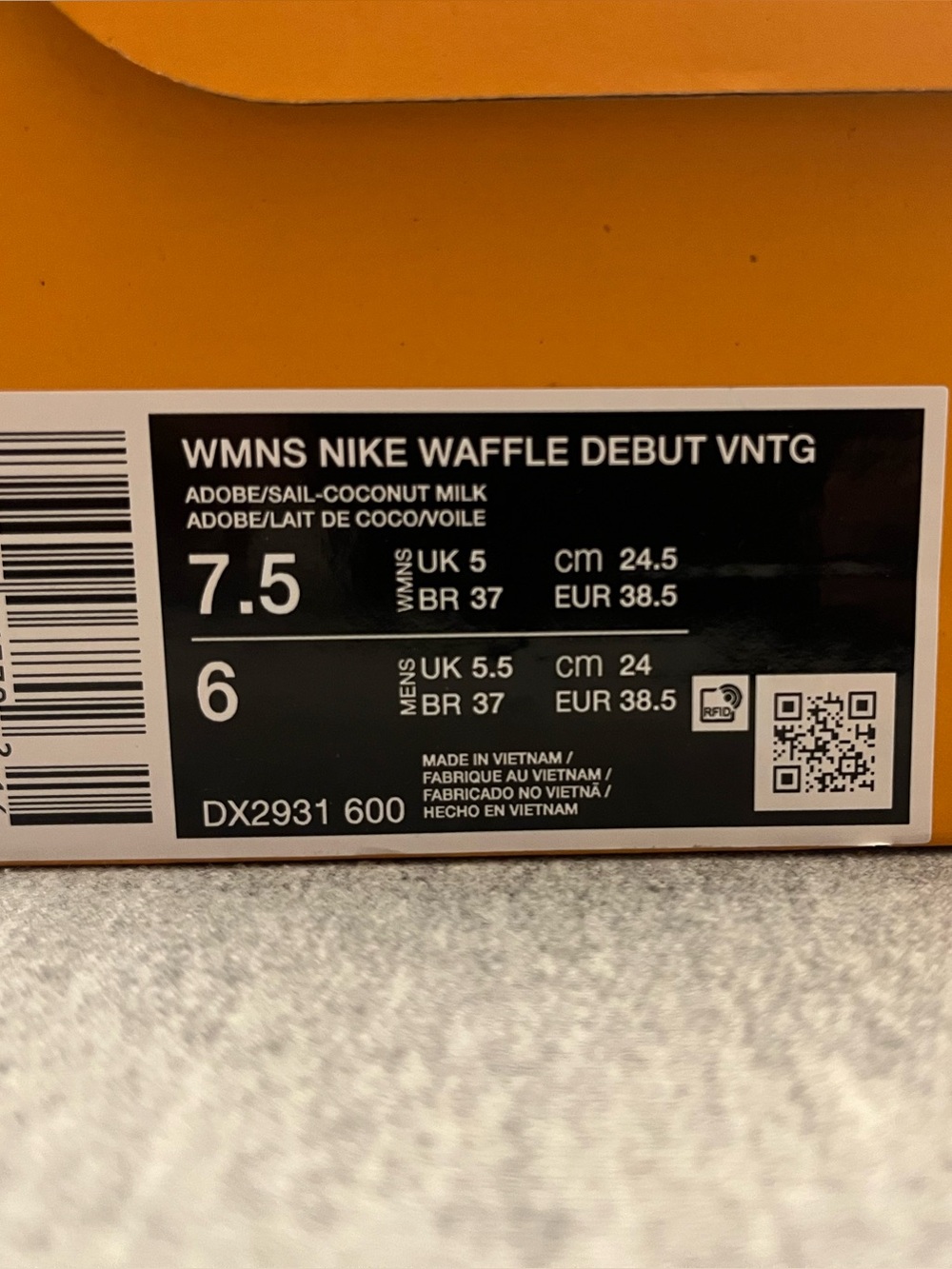 Nike Waffle Debut Vintage Adobe Sail Coconut milk Women's Size 7.5 DX2931-600 - Picture 11 of 11